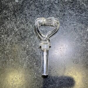 TOWLE Full Lead Austria Crystal Glass Bottle Stopper Wine Stopper Open Heart